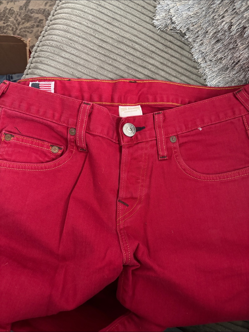 True Religion Slim Jeans in Red